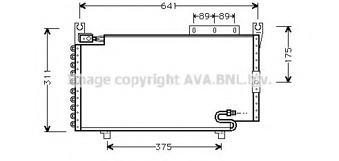 PRASCO DN5162 Condenser, air conditioning